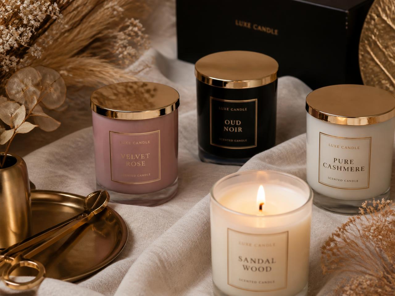 Scented candles available at This & That Boutique