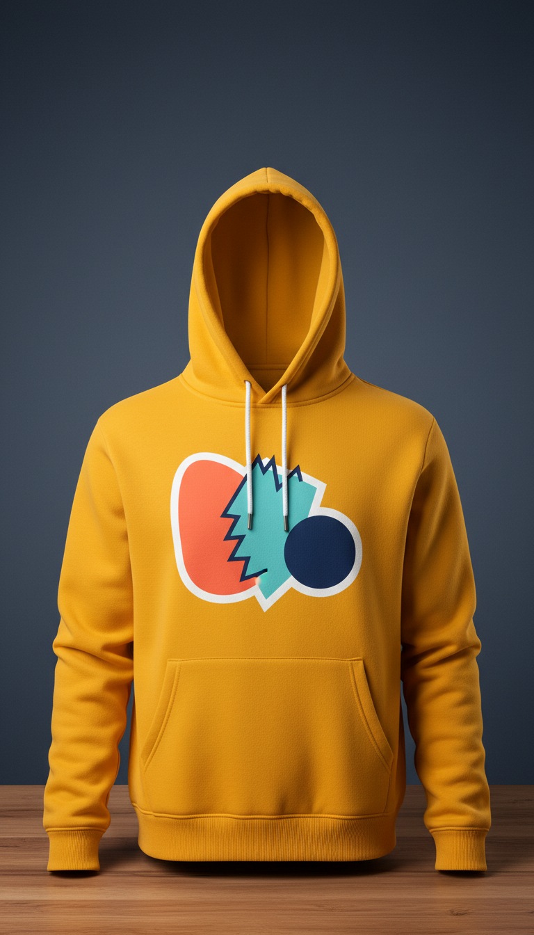 Unisex Hoodie With Bold Graphic Print
