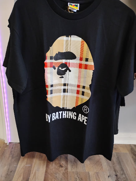 A BATHING APE BURBERRY BLACK
