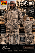 FB County Tan Tattoo Zip-Up Hoodie
