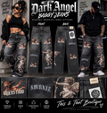 Dark Angel Graphic Baggy Jeans