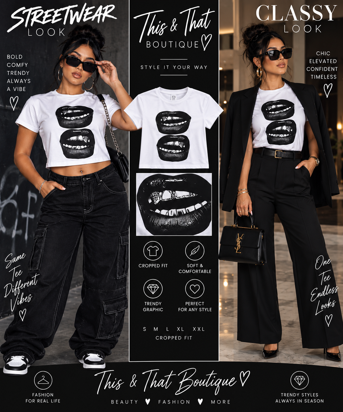 Kiss My Grillz Crop Tee 💋