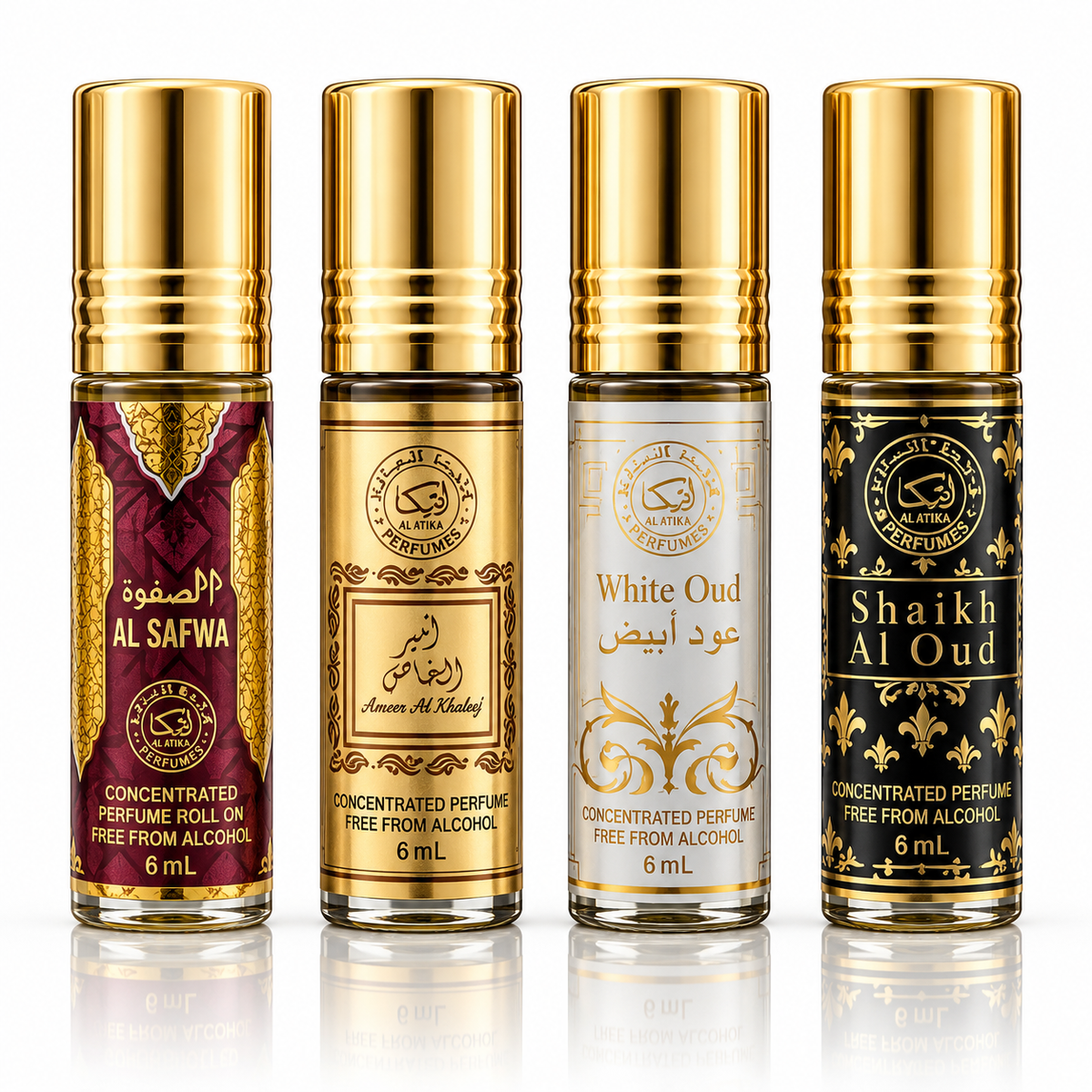 Luxury Arabian Perfume Oils – Alcohol-Free Roll-On Collection | 6 mL