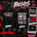 Besos & Kisses Graphic Tee – Black