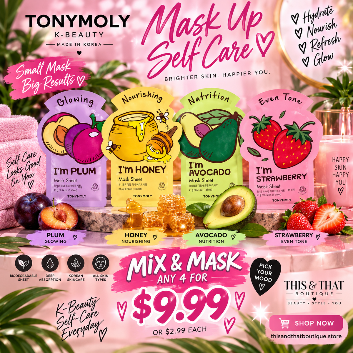 TONYMOLY I'm Real Korean Sheet Mask