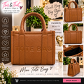 Mini Tote Bag – Cognac Brown Leather-Look
