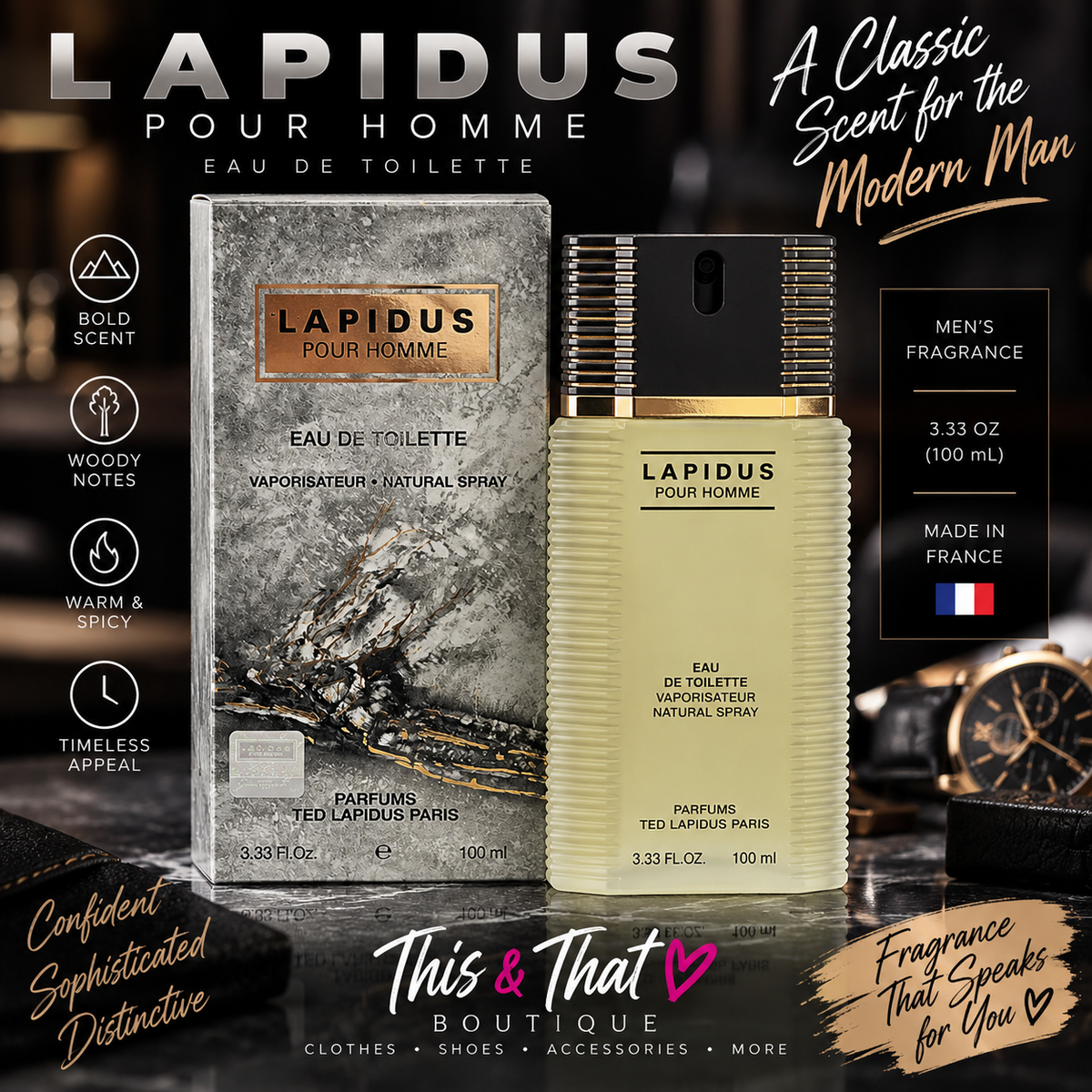 Ted Lapidus Pour Homme Cologne – 3.33 oz