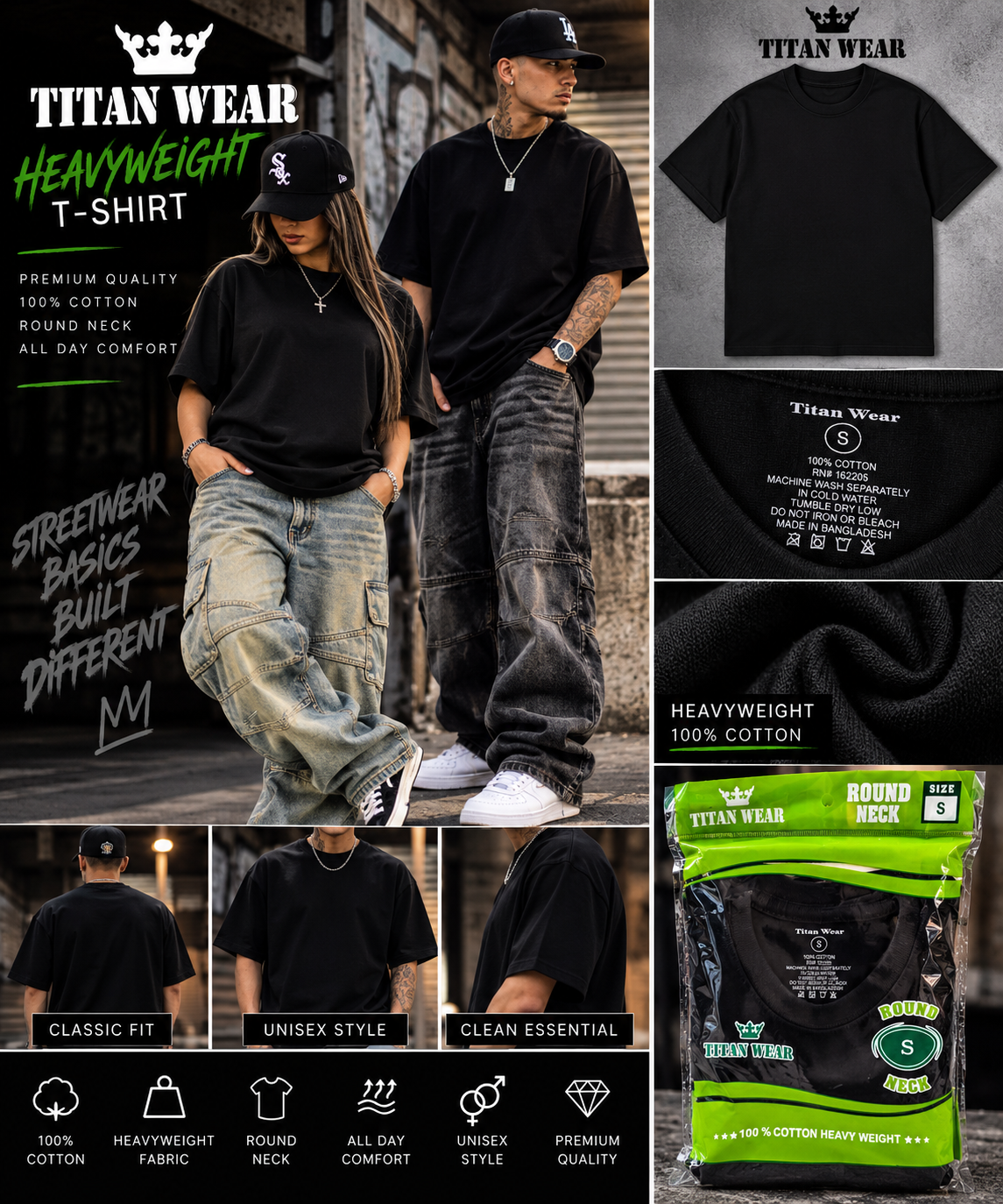 Titan Wear Heavyweight Tee | Premium Streetwear Essential