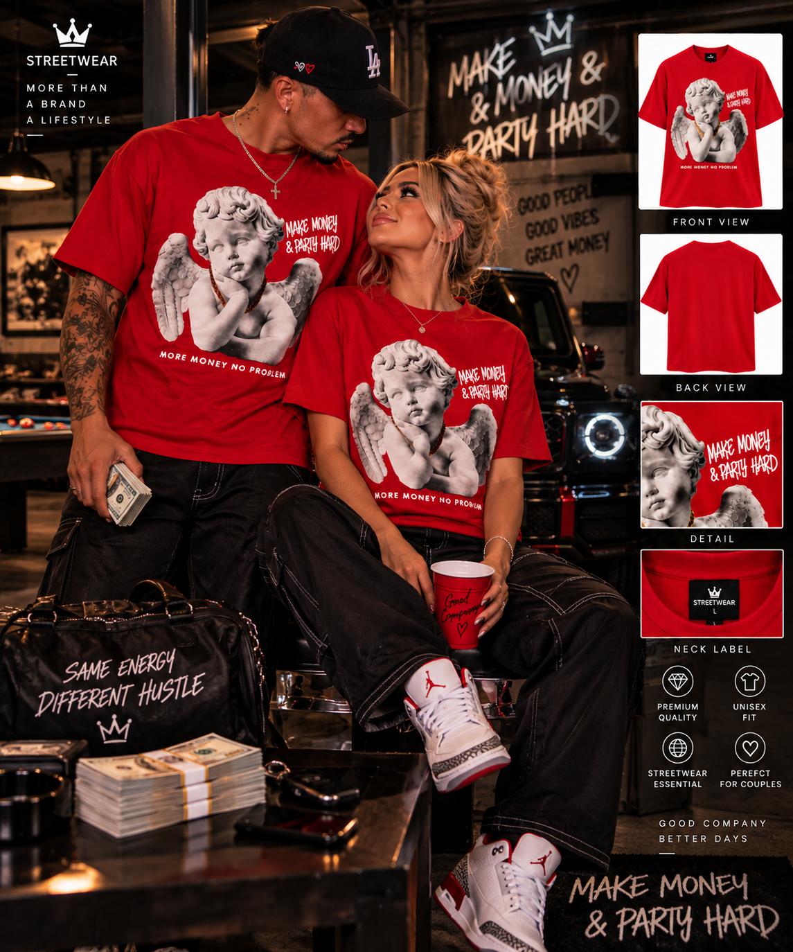 Red Cherub Graphic Tee