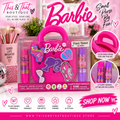 Barbie Plant-Based Lip Balm Set – Pink Mini Purse Gift Set