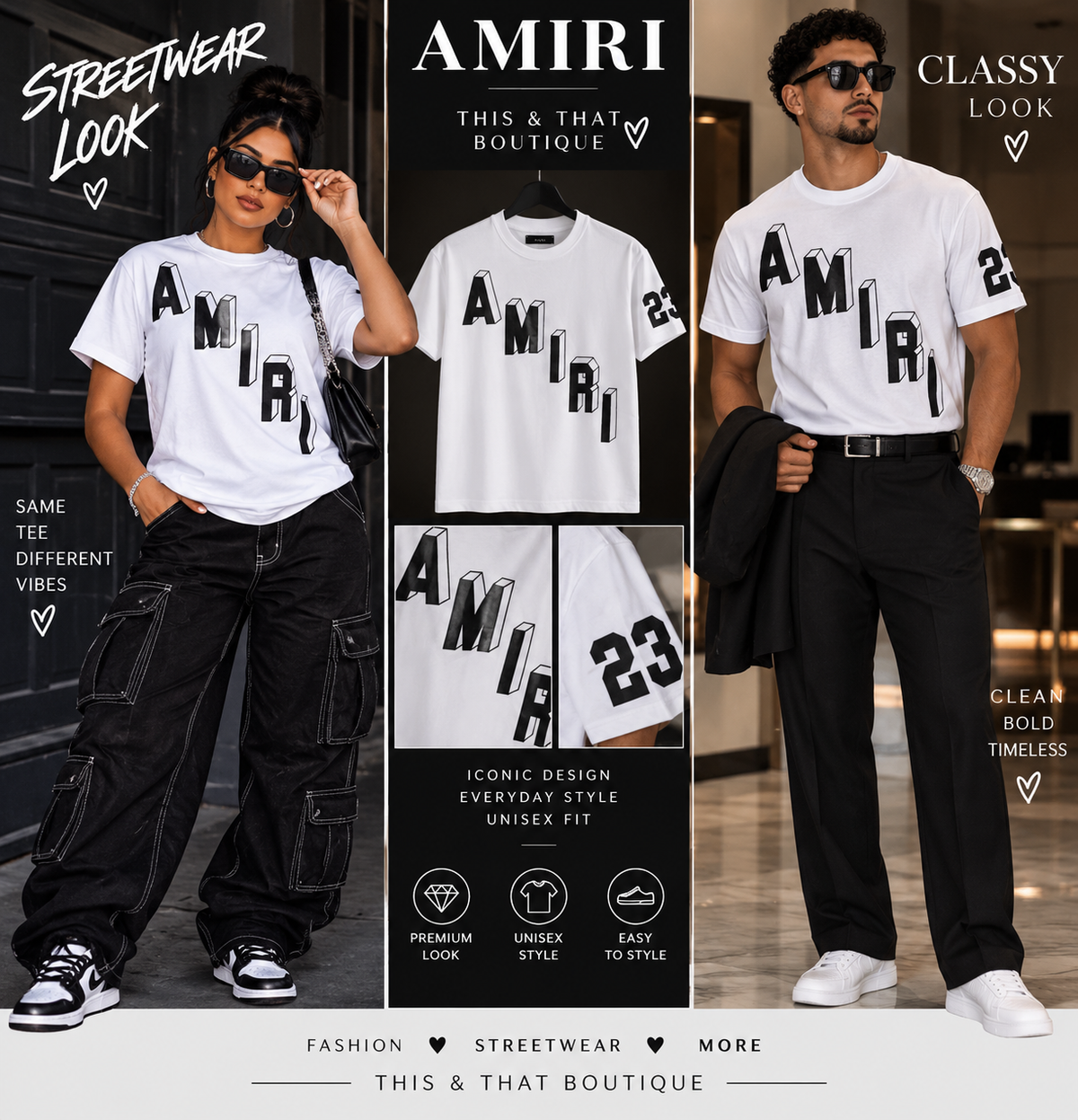 AMIRI 3D Logo Graphic Tee