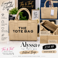 Alyssa The Tote Bag – Natural Beige Fabric Mini Tote