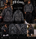 🖤✨ FB County Iced Out Hoodie – Black