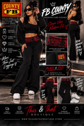 FB County Foldover Flare Leggings – Red